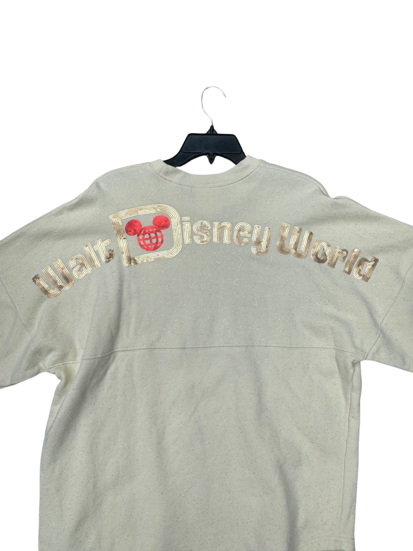 Sweatshirt Crewneck By Disney Store In Cream, Size: M