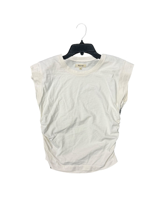 Top Short Sleeve By Madewell In White, Size: S