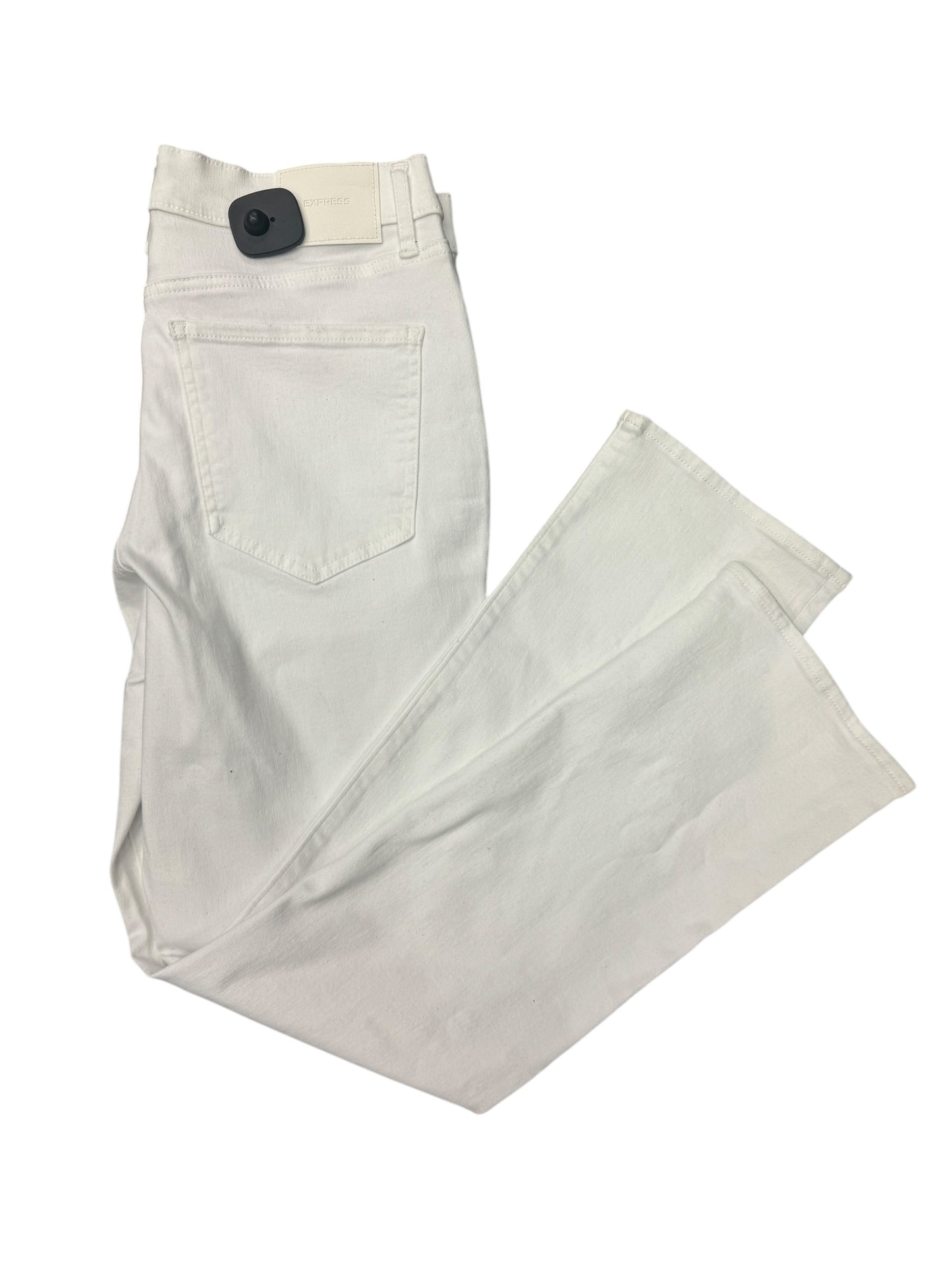 Jeans Skinny By Express In White Denim, Size: 12