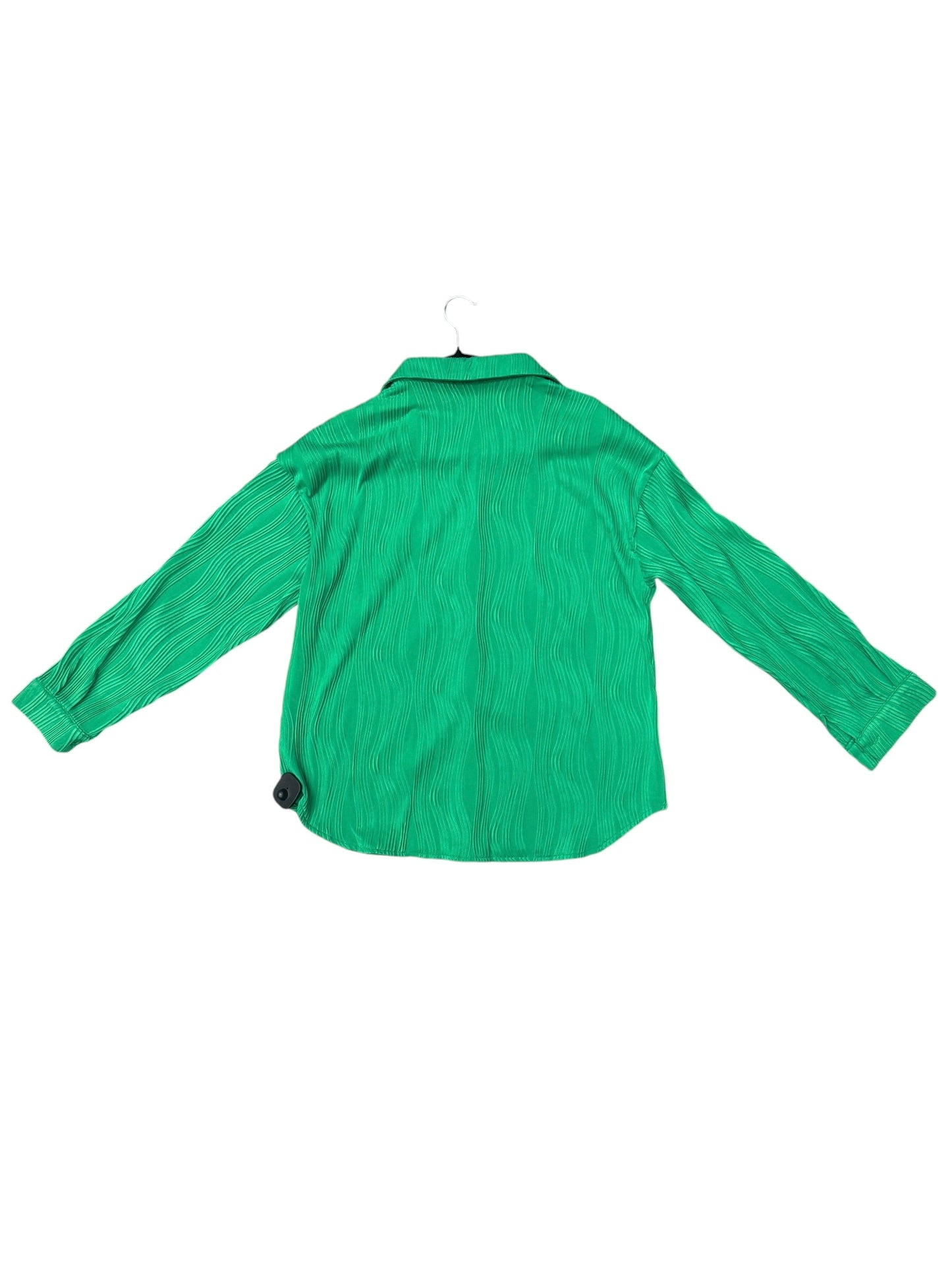 Top Long Sleeve By Clothes Mentor In Green, Size: L