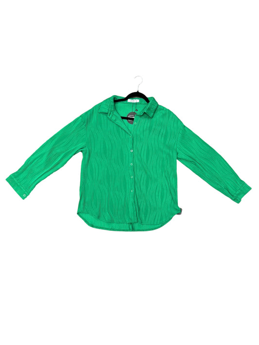 Top Long Sleeve By Clothes Mentor In Green, Size: L