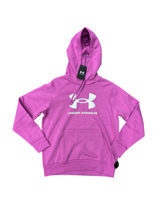 Sweatshirt Hoodie By Under Armour In Purple, Size: M