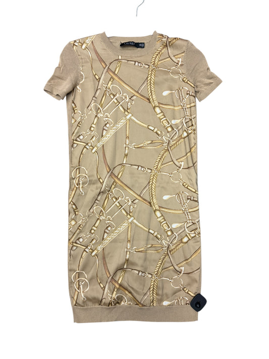 Dress Casual Short By Ralph Lauren Black Label In Gold, Size: Xxs