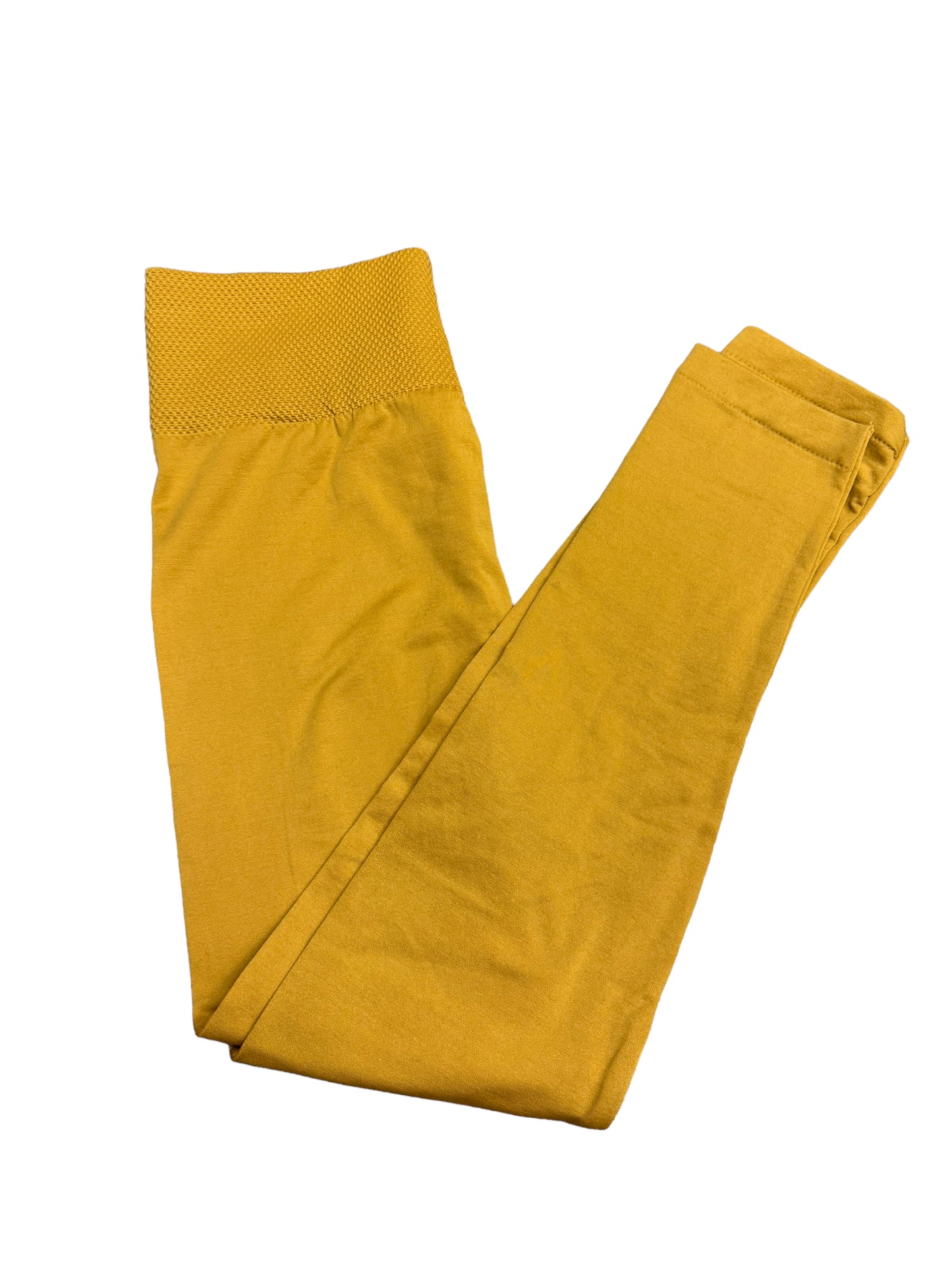 Athletic Leggings By Cmc In Yellow, Size: 2x