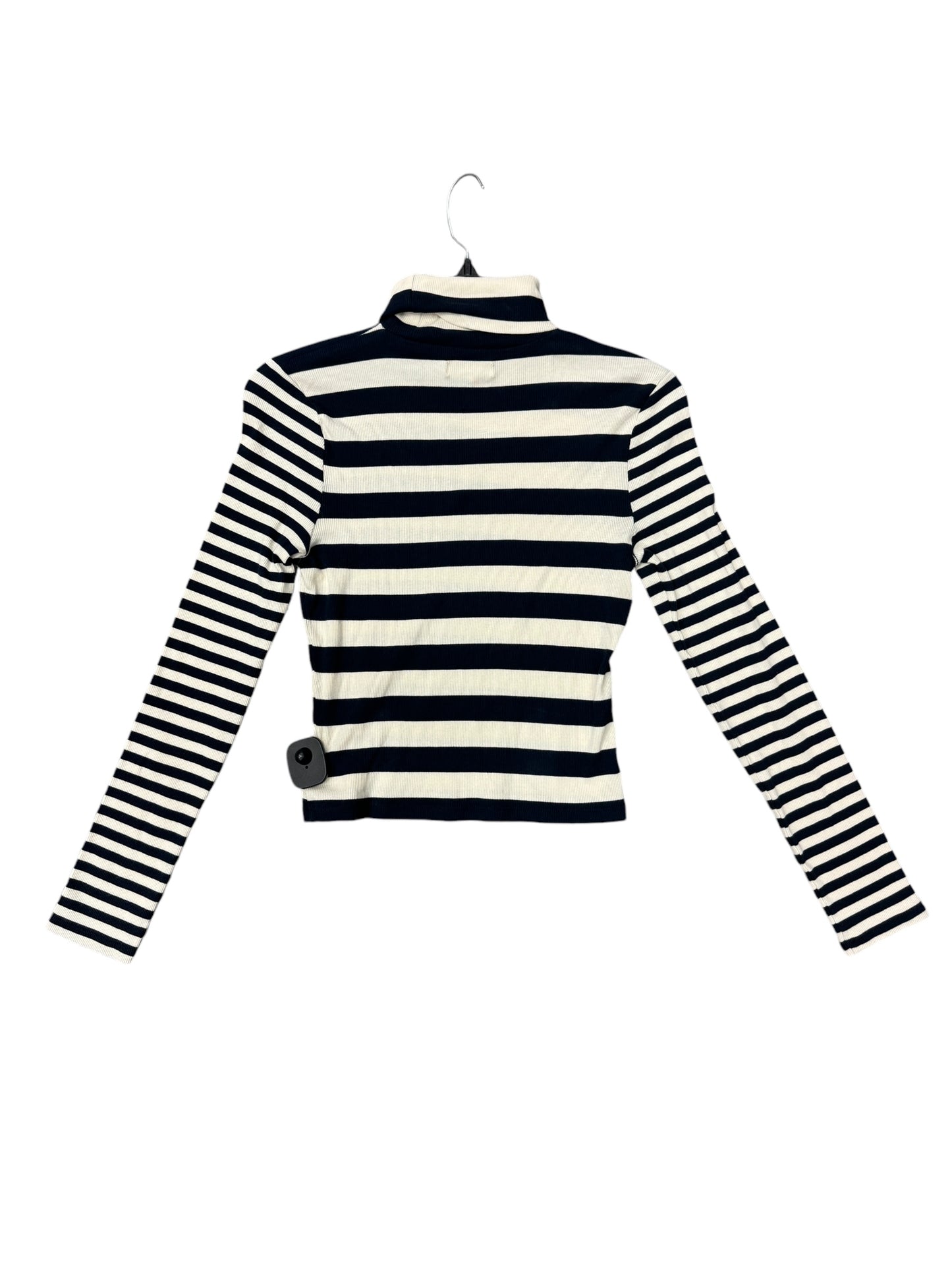 Top Long Sleeve By Madewell In Striped Pattern, Size: M