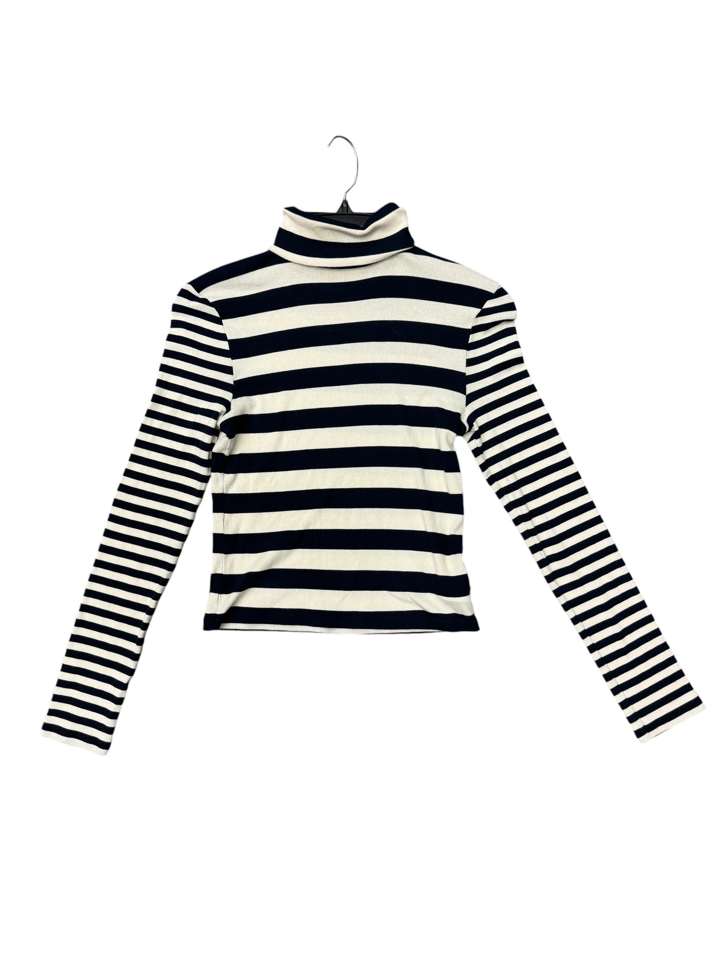 Top Long Sleeve By Madewell In Striped Pattern, Size: M