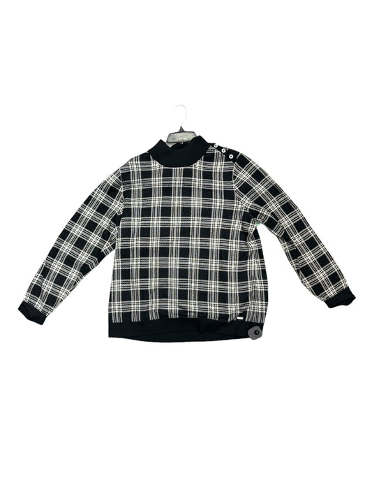 Sweater By Calvin Klein In Plaid Pattern, Size: Xl