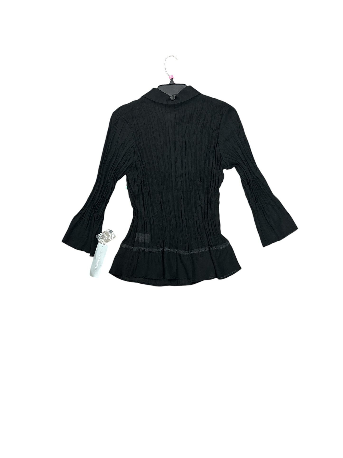 Top Long Sleeve By Ny Collection In Black, Size: M