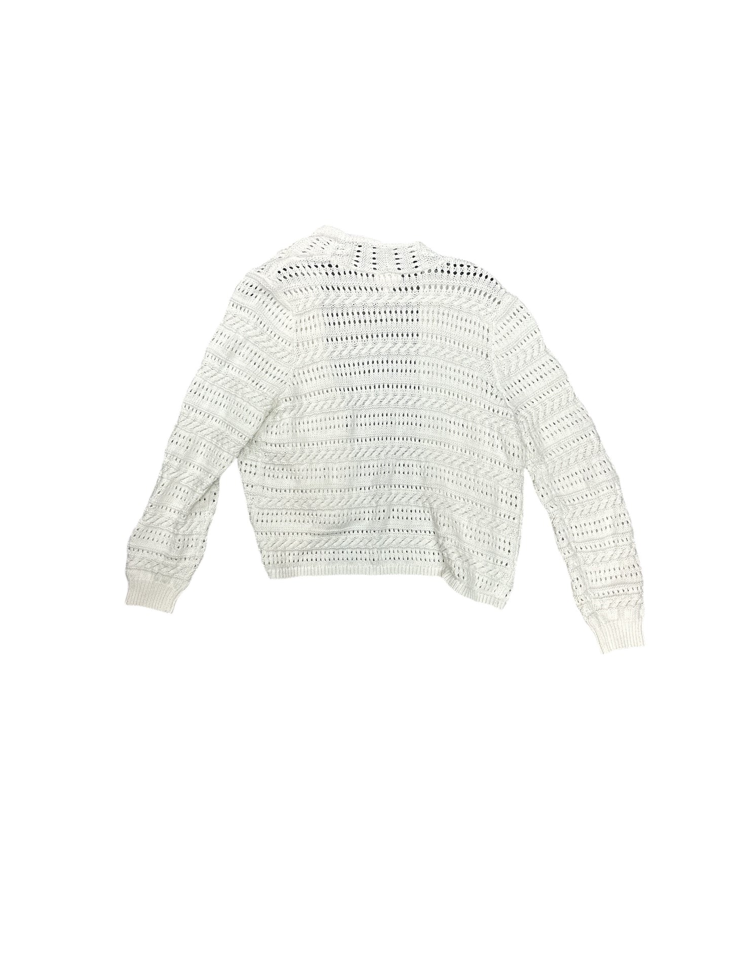 Cardigan By Cyrus Knits In White, Size: Xl