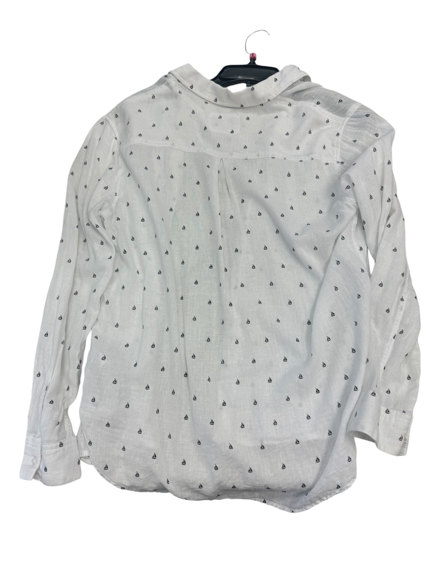 Top Long Sleeve By Rails In White, Size: S