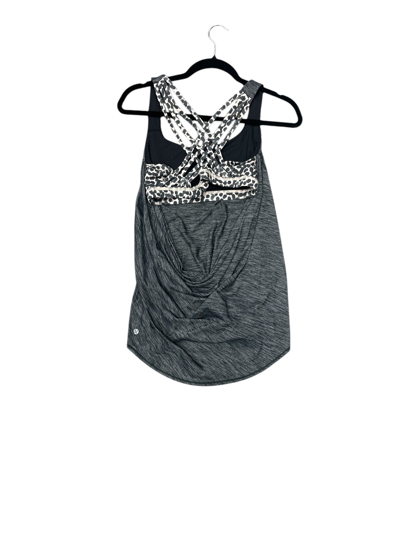 Athletic Tank Top By Lululemon In Grey, Size: M