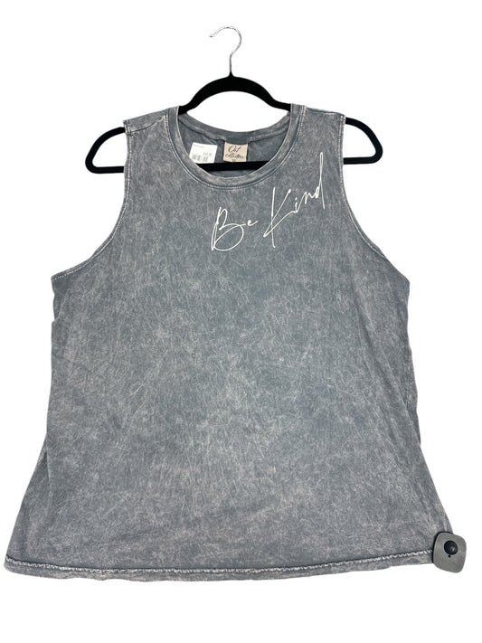 Tank Top By Clothes Mentor In Grey, Size: Xl