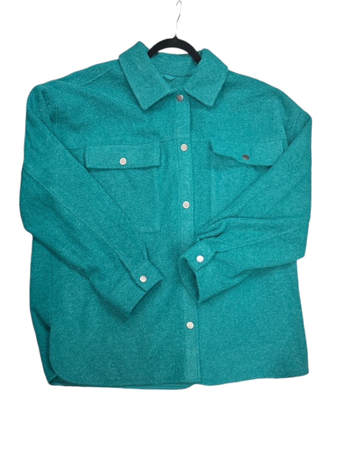 Jacket Shirt By Wild Fable In Green, Size: Xl