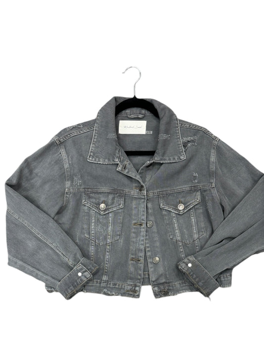 Jacket Denim By Mustard Seed In Black, Size: S