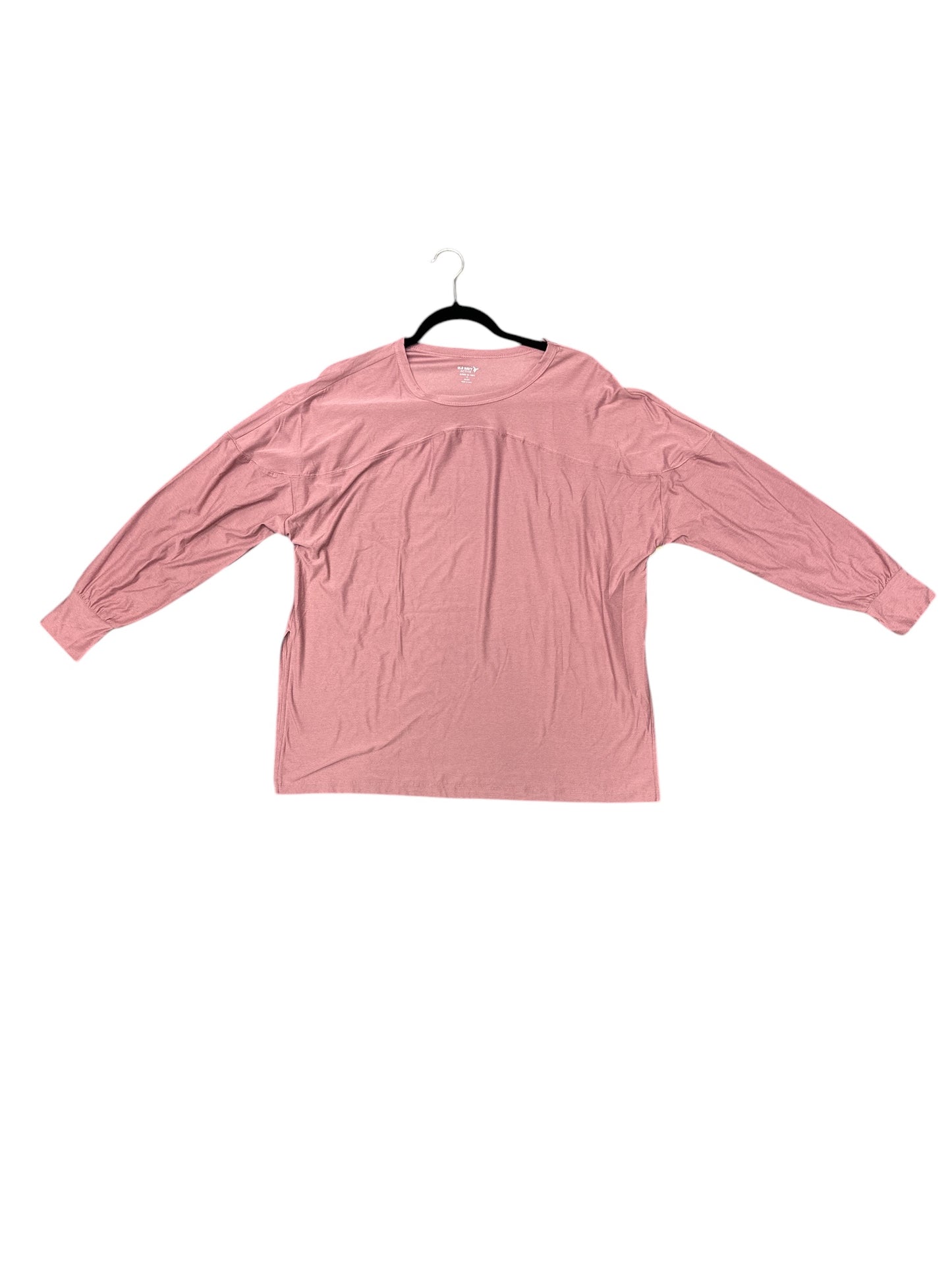 Athletic Top Long Sleeve Crewneck By Old Navy In Pink, Size: S