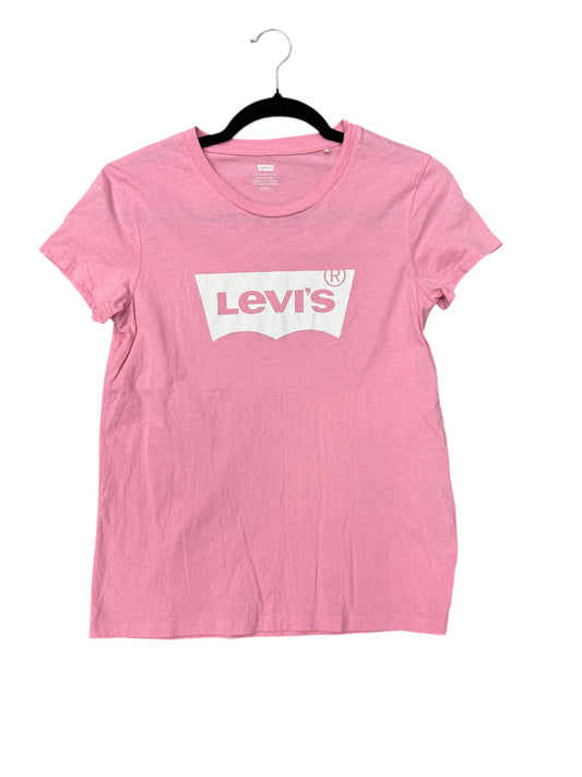 Top Short Sleeve By Levis In Pink, Size: M