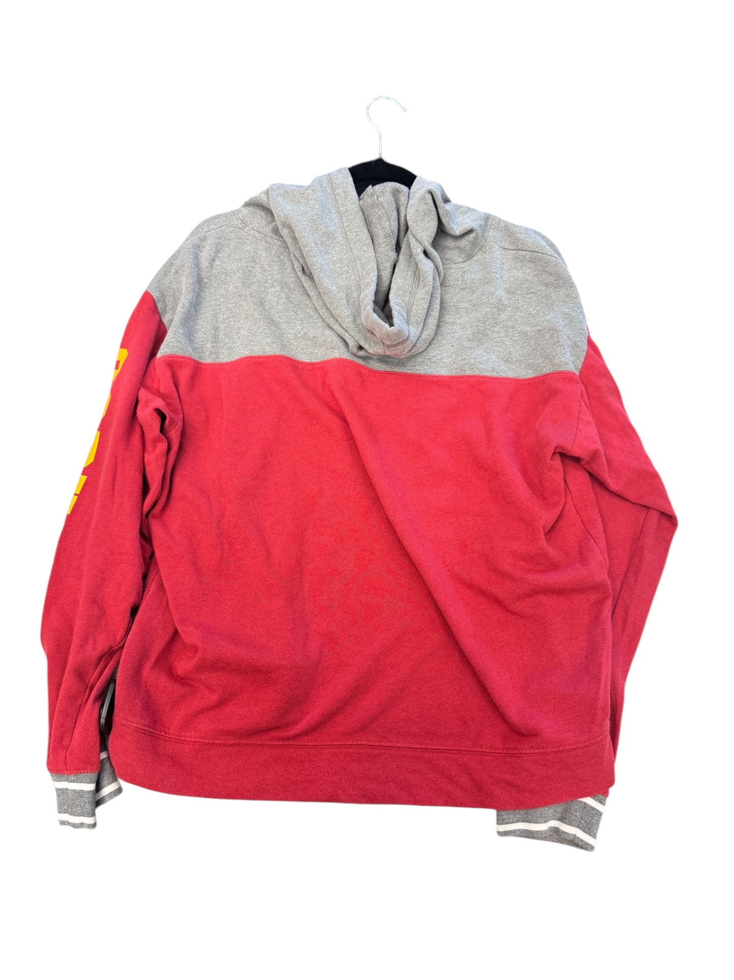 Sweatshirt Hoodie By Pink In Red, Size: M