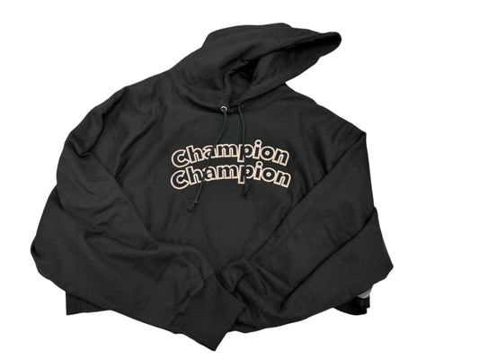 Sweatshirt Hoodie By Champion In Black, Size: Xl