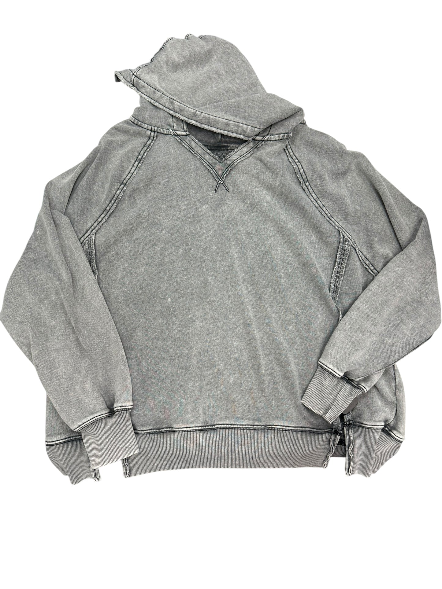 Sweatshirt Hoodie By American Eagle In Grey, Size: Xs