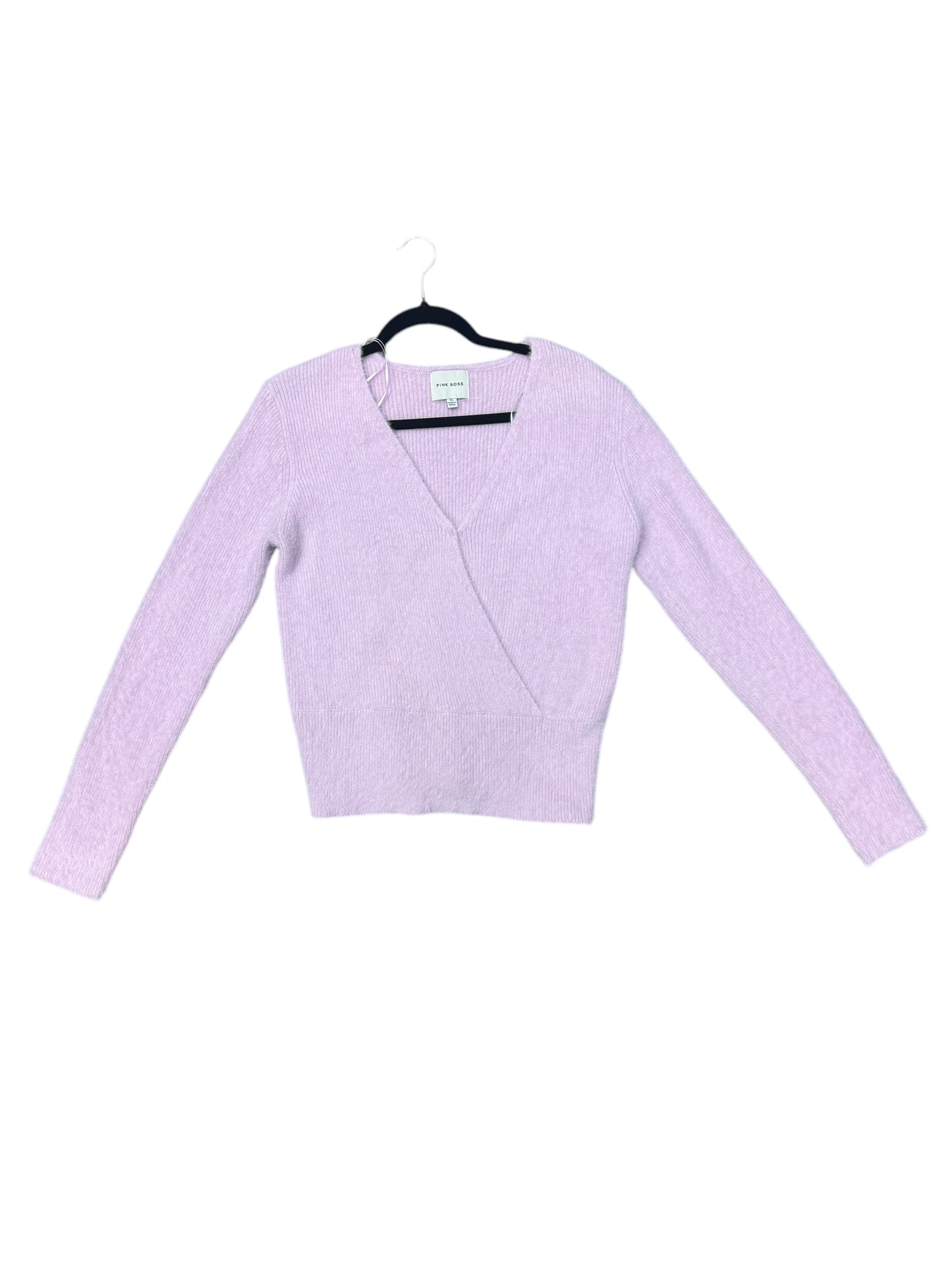 Sweater By Pink Rose In Purple, Size: Xl