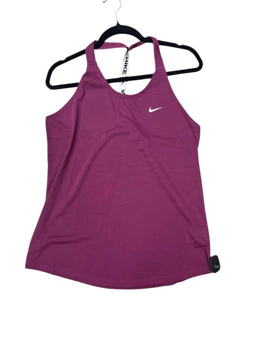 Athletic Tank Top By Nike Apparel In Purple, Size: L