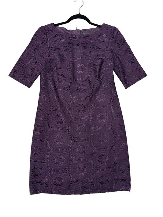 Dress Casual Midi By Adrianna Papell In Purple, Size: 8