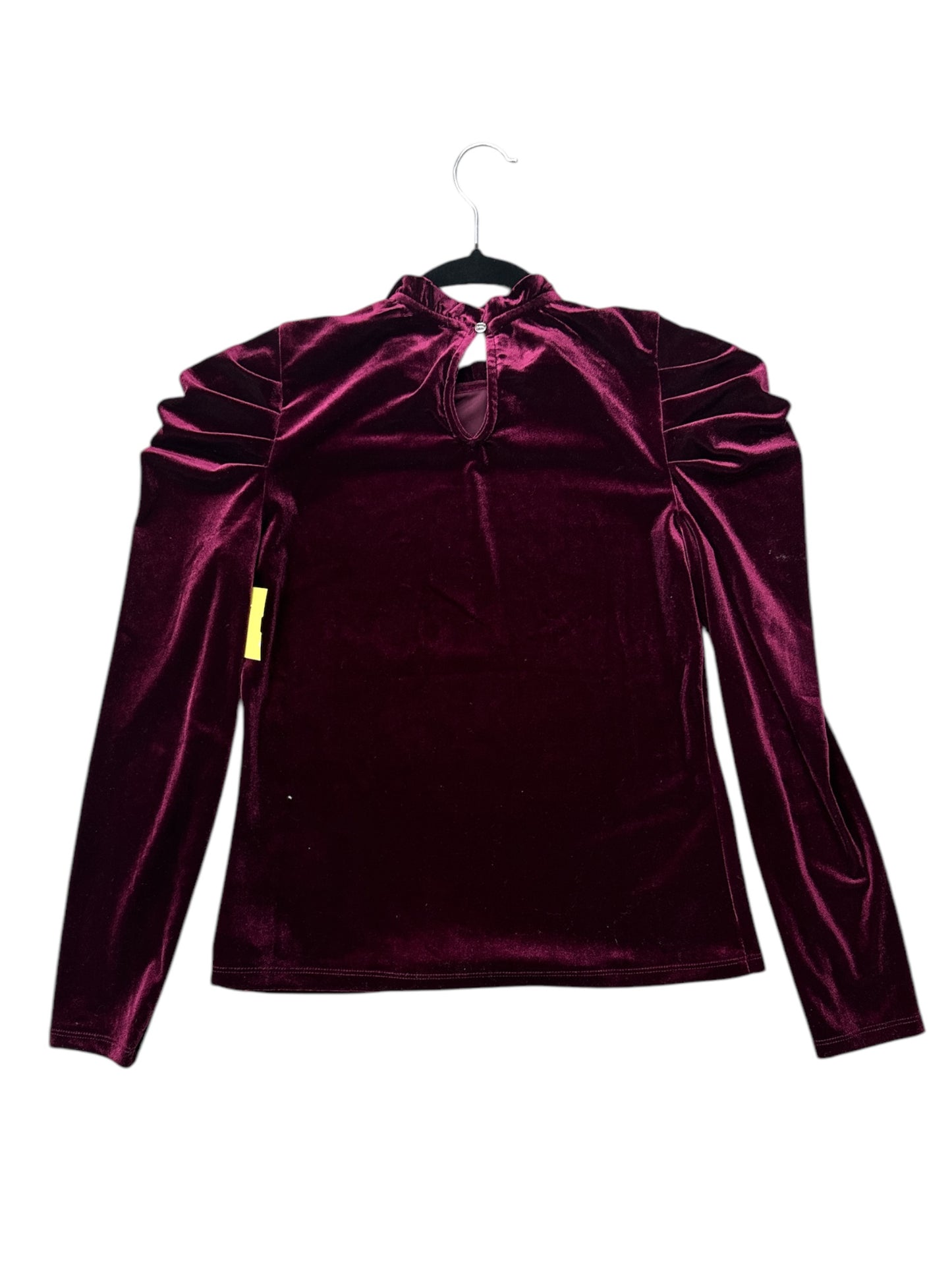 Top Long Sleeve By Cece In Maroon, Size: Xs