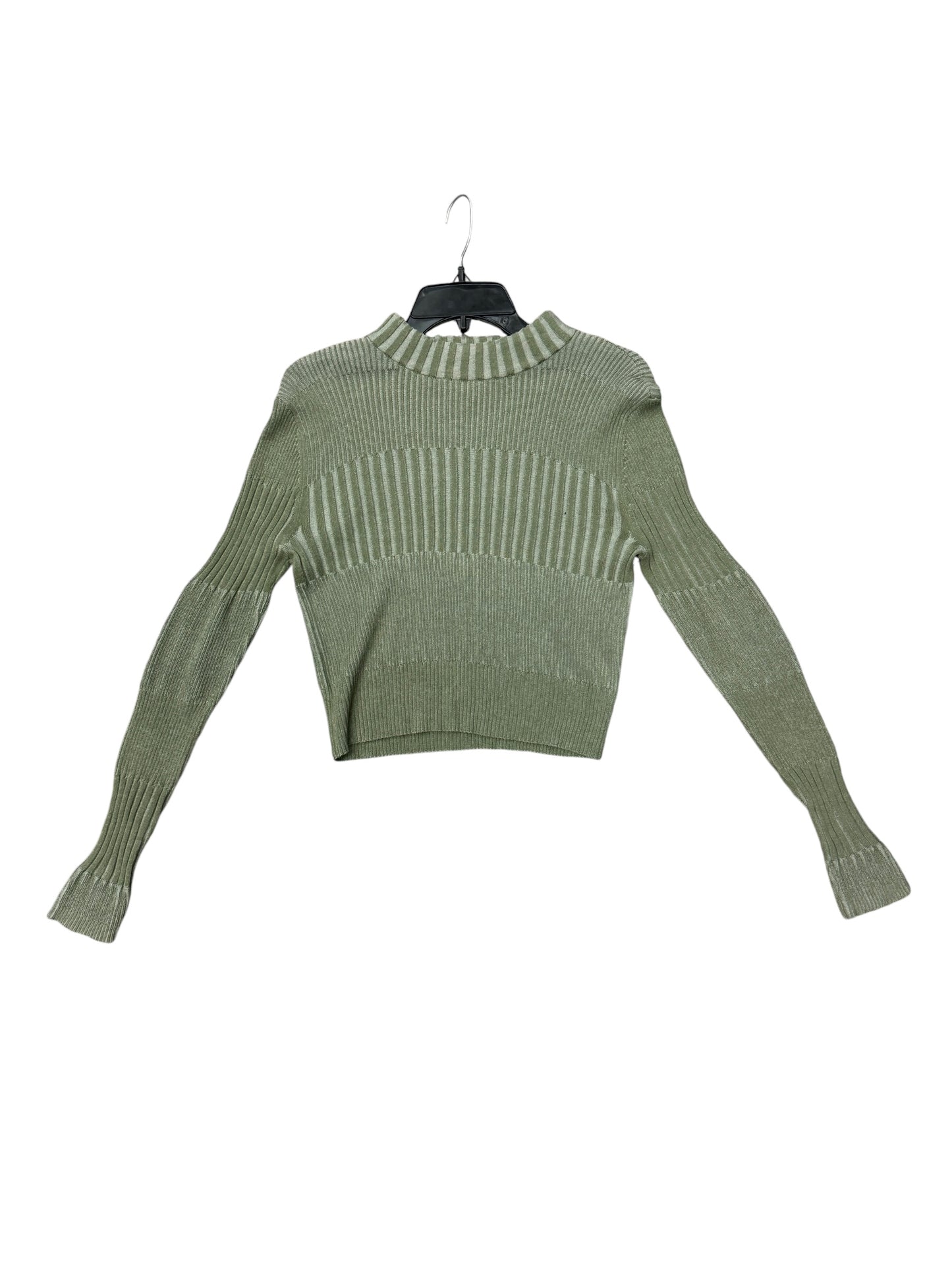 Sweatshirt Collar By American Eagle In Green, Size: L