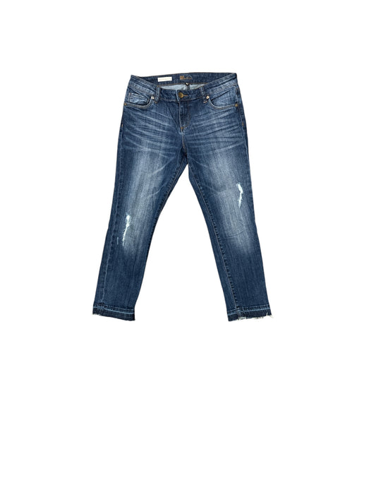 Jeans Straight By Kut In Blue Denim, Size: 4