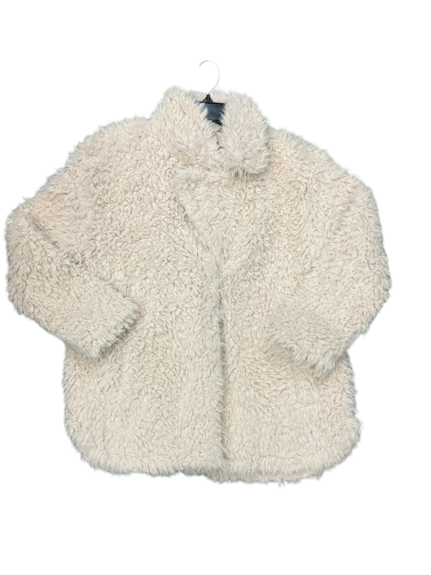 Coat Faux Fur & Sherpa By Bb Dakota In Cream, Size: S