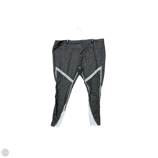 Athletic Leggings By Mta Pro In Grey, Size: 3x