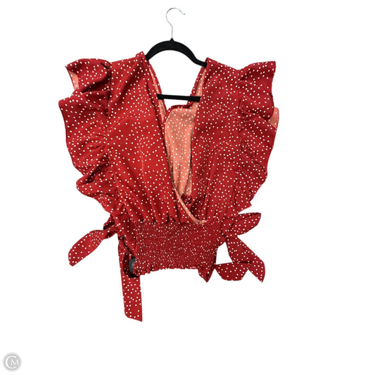 Top Sleeveless By Clothes Mentor In Red, Size: 3x