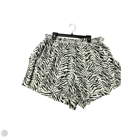 Shorts By Ava & Viv In Zebra Print, Size: 2x