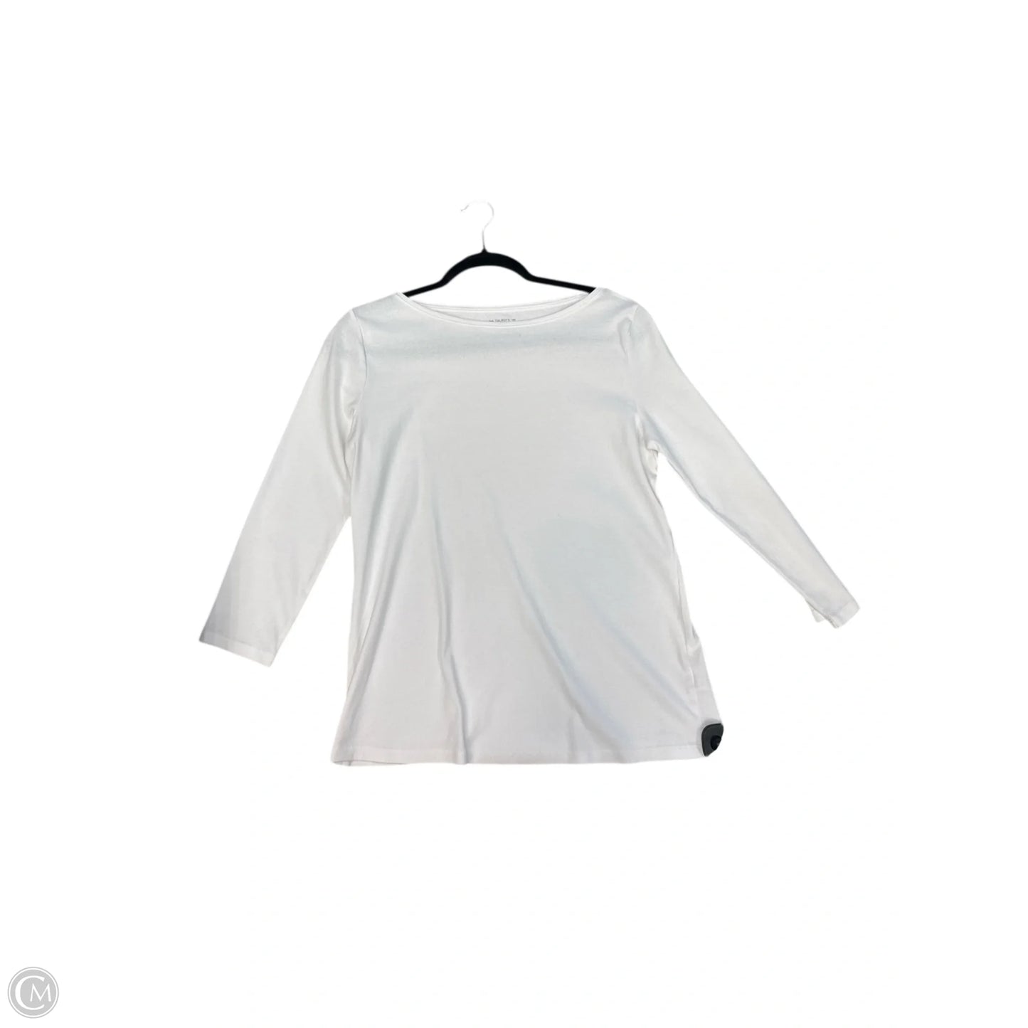 Top 3/4 Sleeve By Talbots In White, Size: M