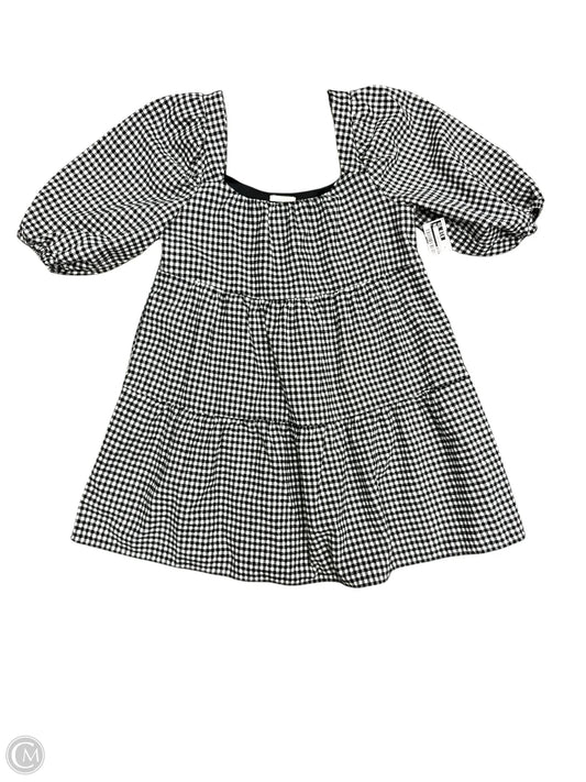 Dress Casual Midi By Harper In Checkered Pattern, Size: S