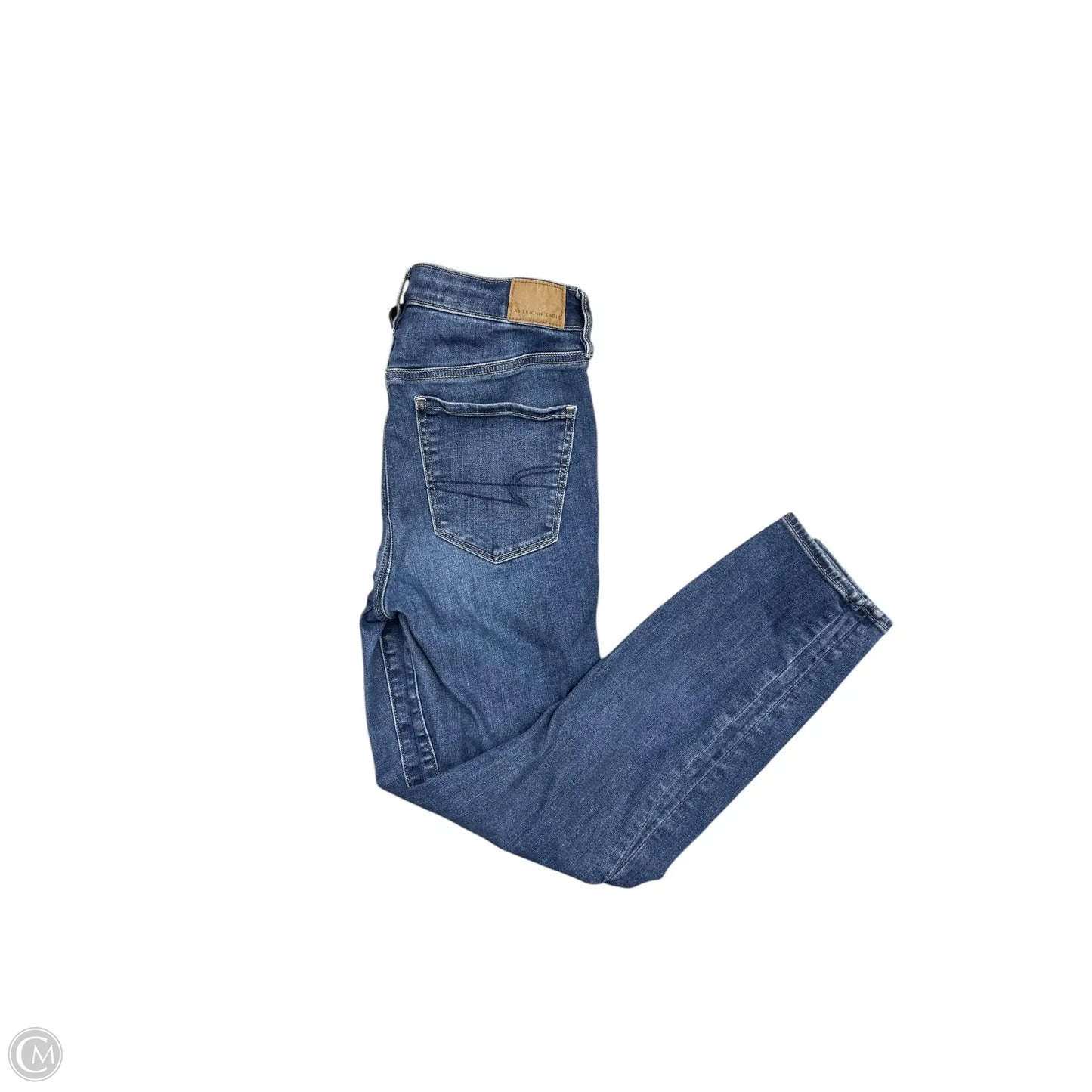 Jeans Skinny By American Eagle In Blue Denim, Size: 6