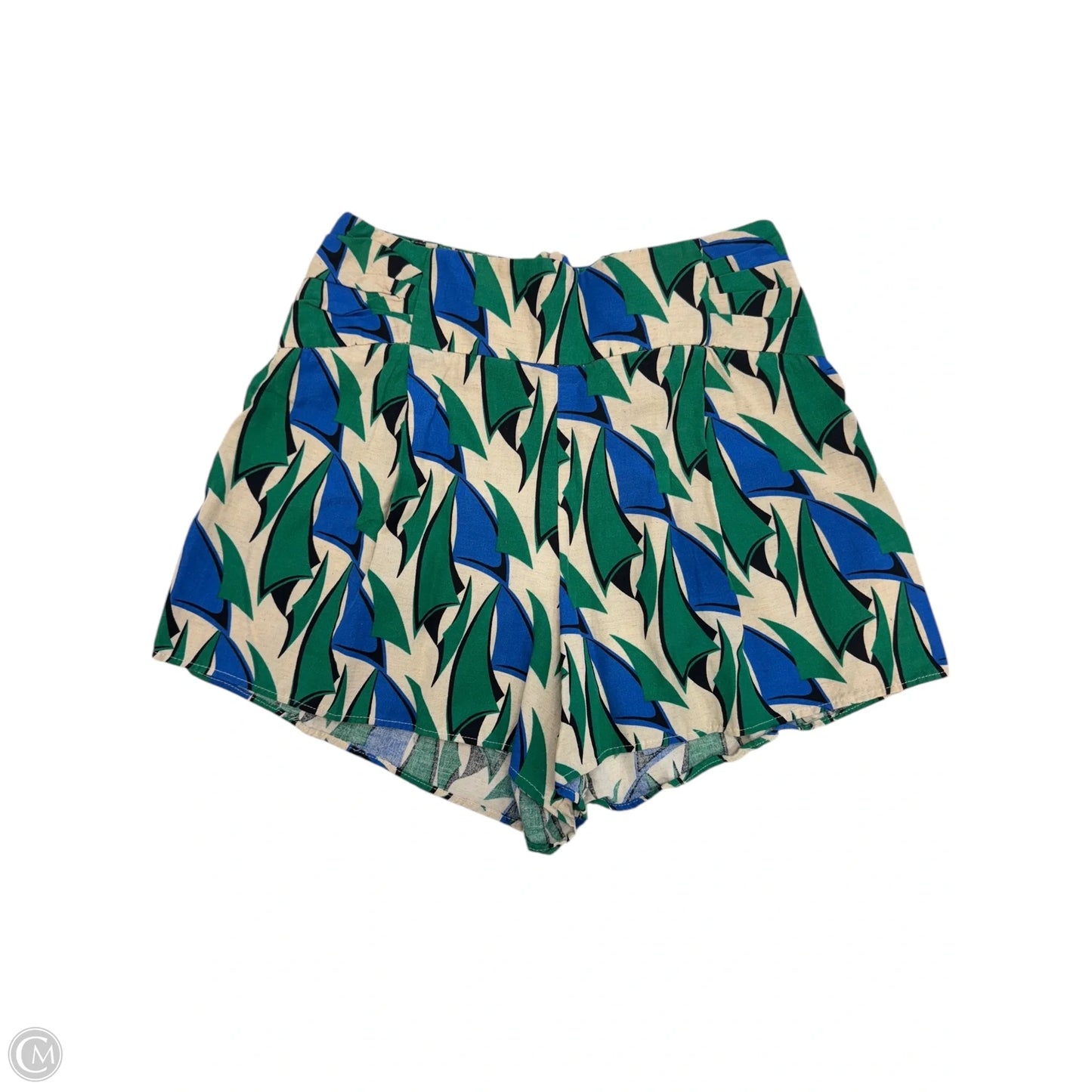 Top 2pc Short Sleeve By Zara In Blue & Green, Size: Xs