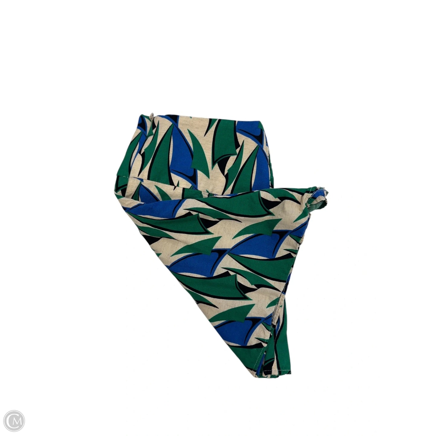 Top 2pc Short Sleeve By Zara In Blue & Green, Size: Xs