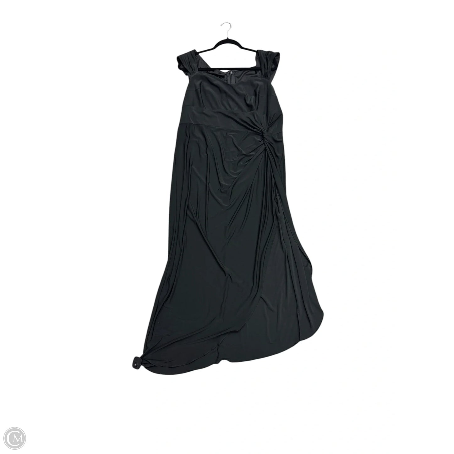 Dress Party Midi By Clothes Mentor In Black, Size: 16