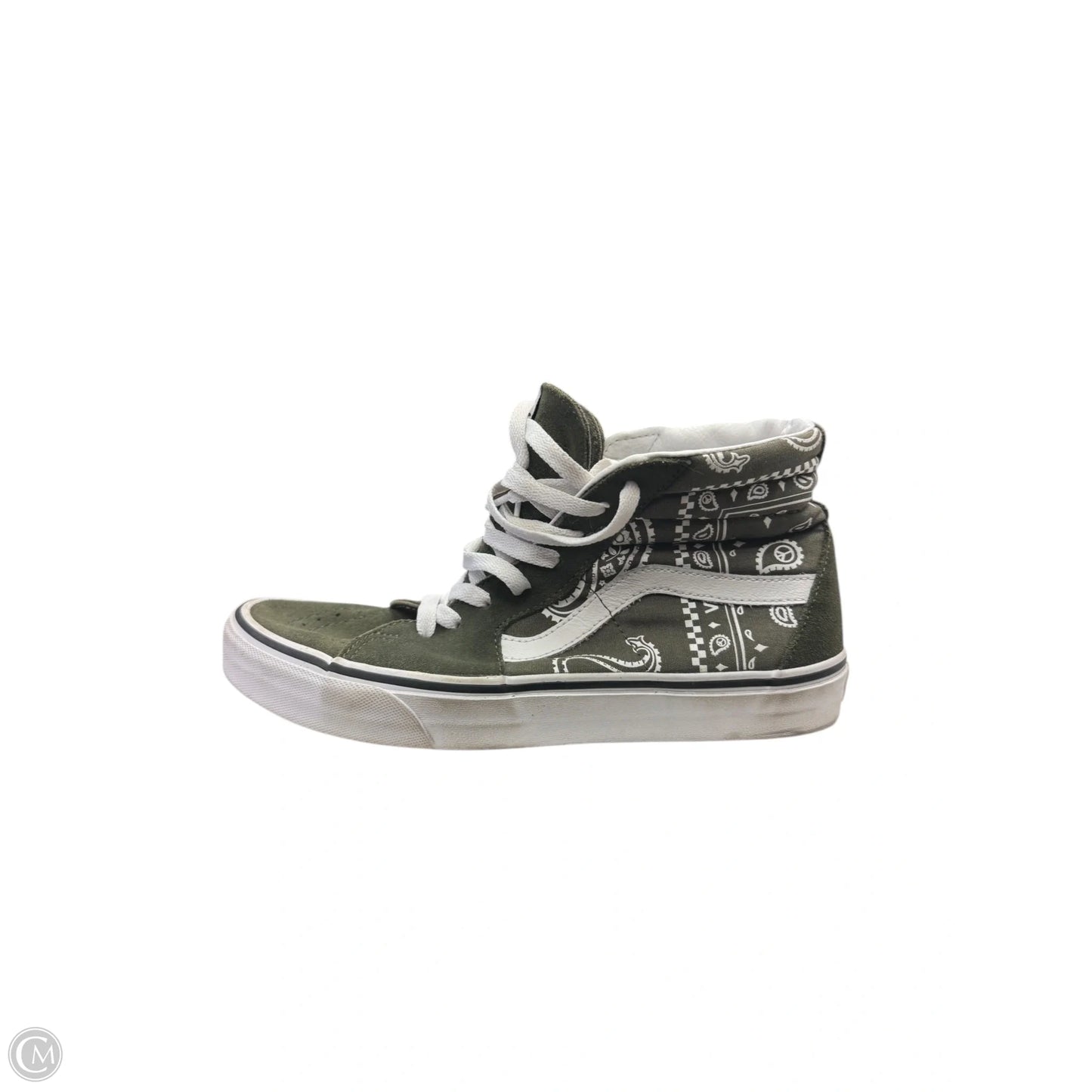 Shoes Sneakers By Vans In Green, Size: 9.5