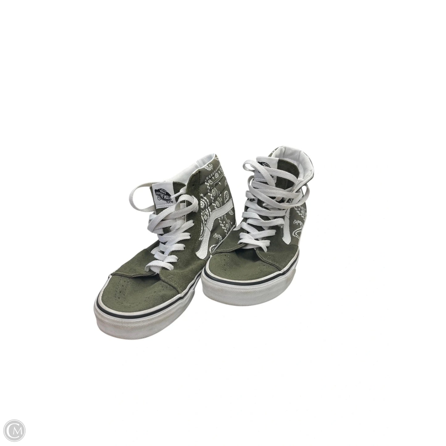 Shoes Sneakers By Vans In Green, Size: 9.5