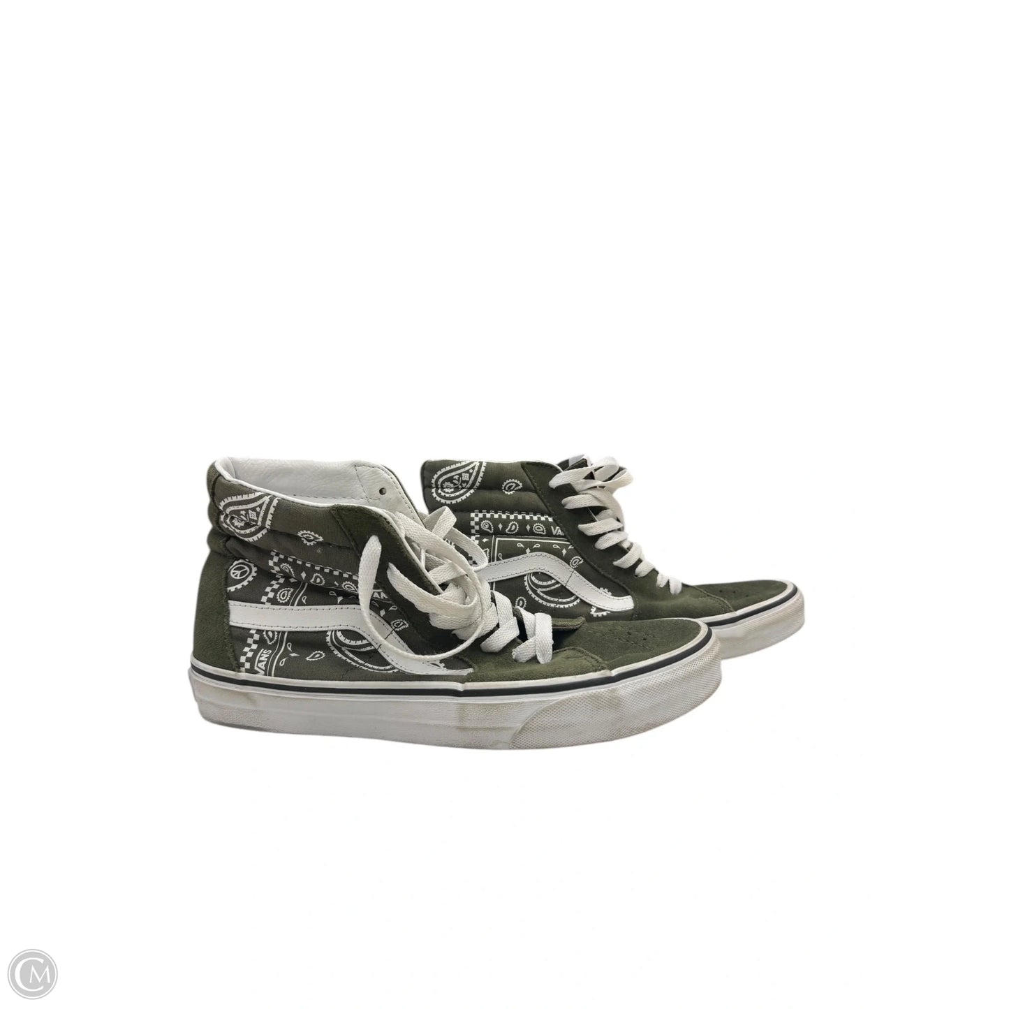 Shoes Sneakers By Vans In Green, Size: 9.5