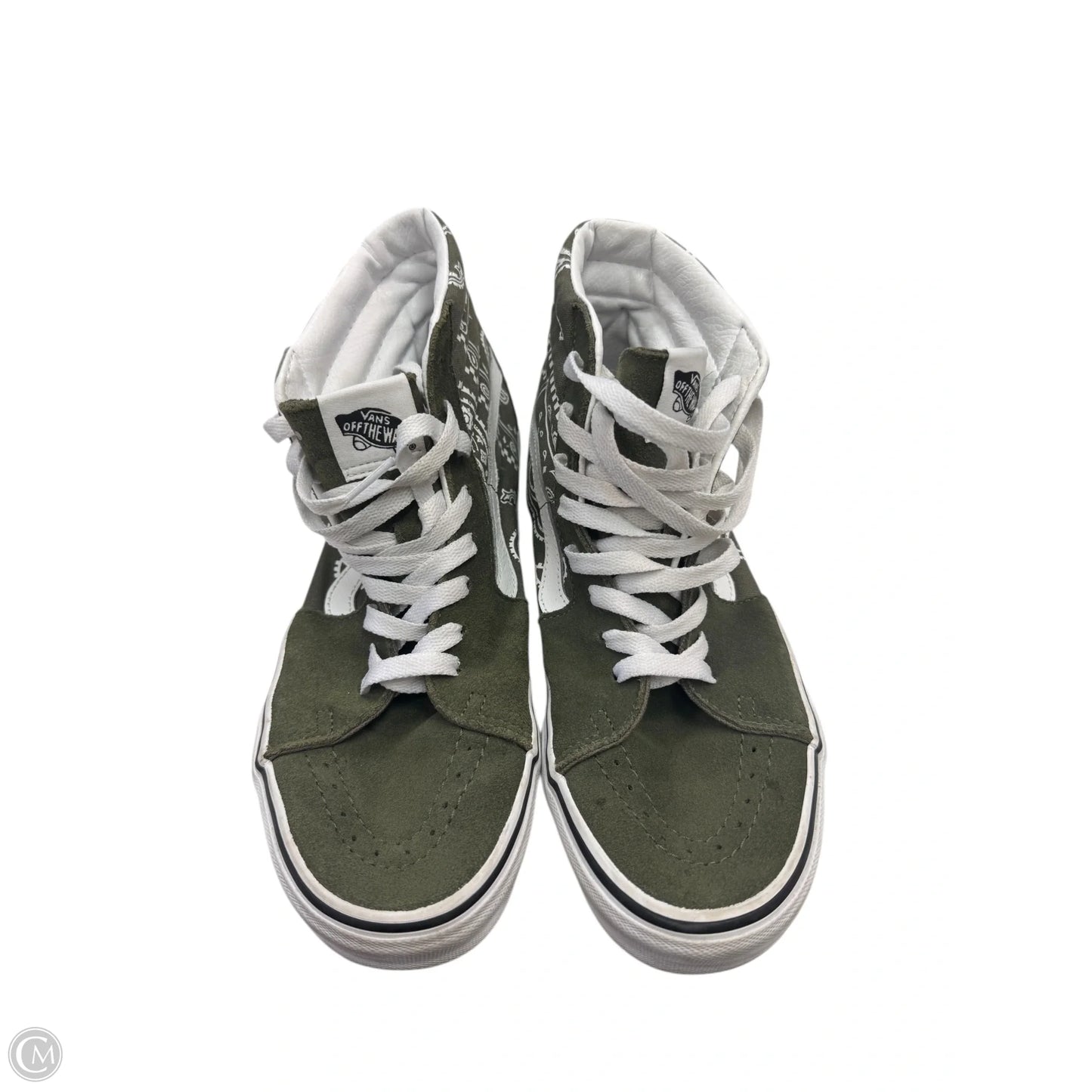 Shoes Sneakers By Vans In Green, Size: 9.5