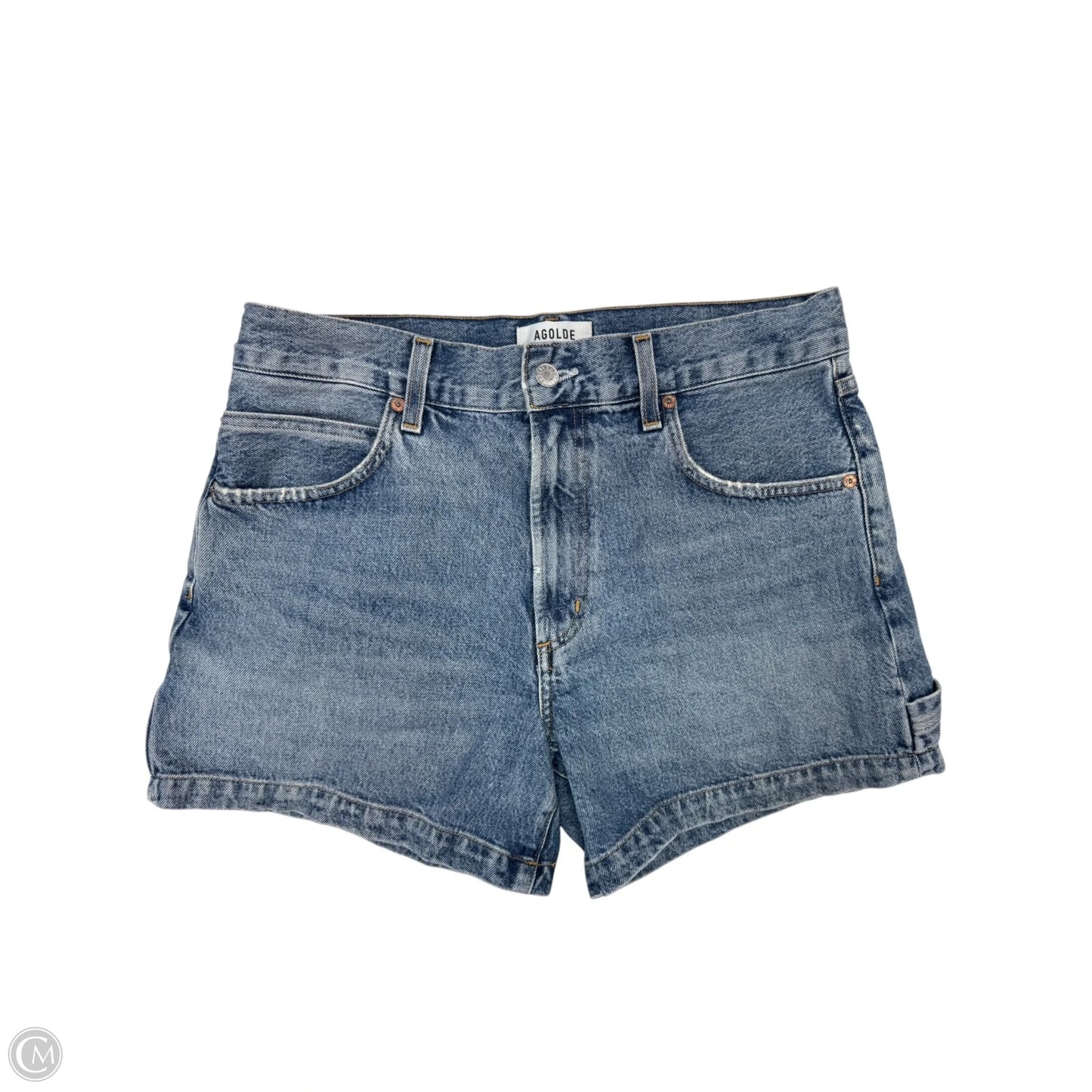 Shorts Designer By Agolde In Blue Denim, Size: 8