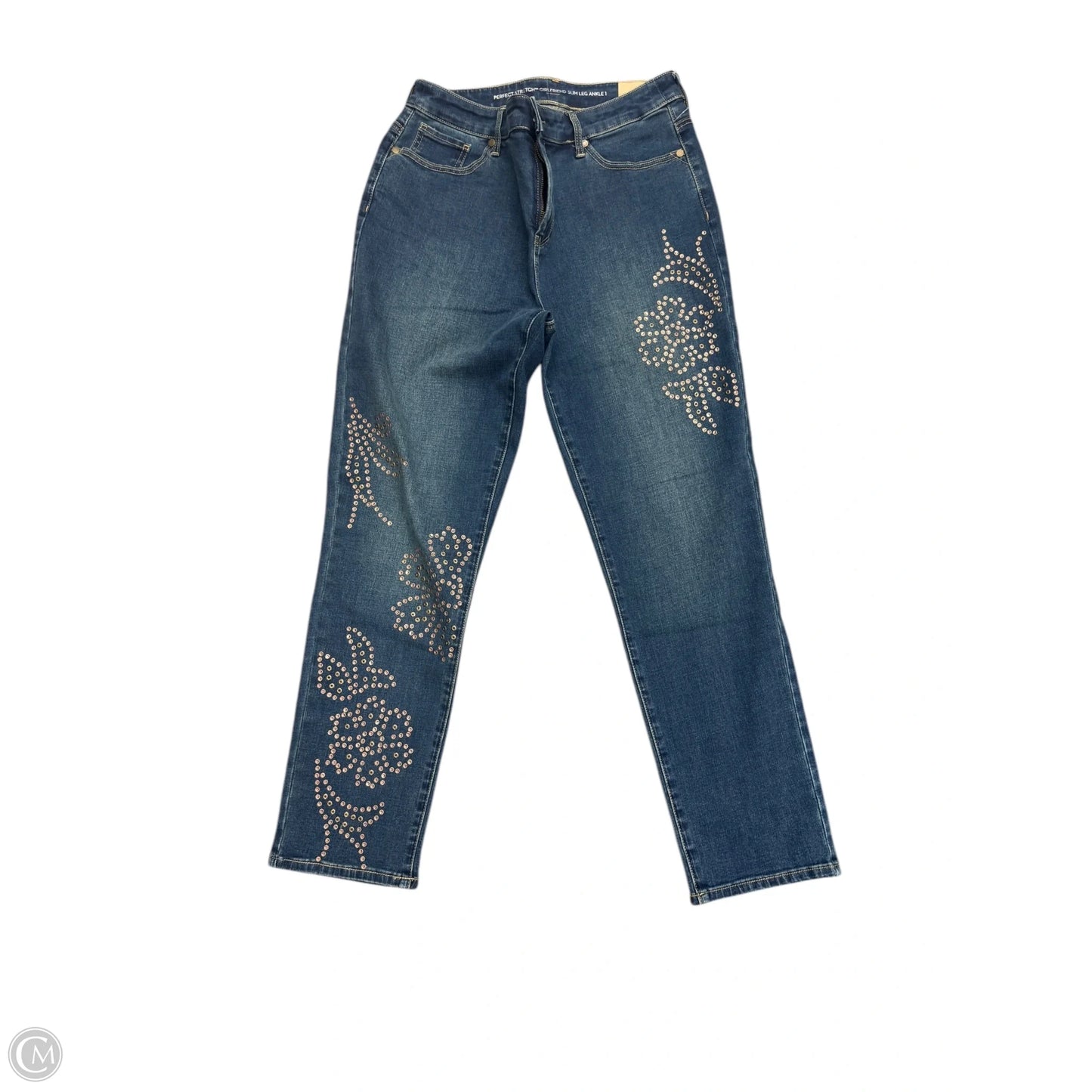 Jeans Skinny By Chicos In Blue Denim, Size: 8