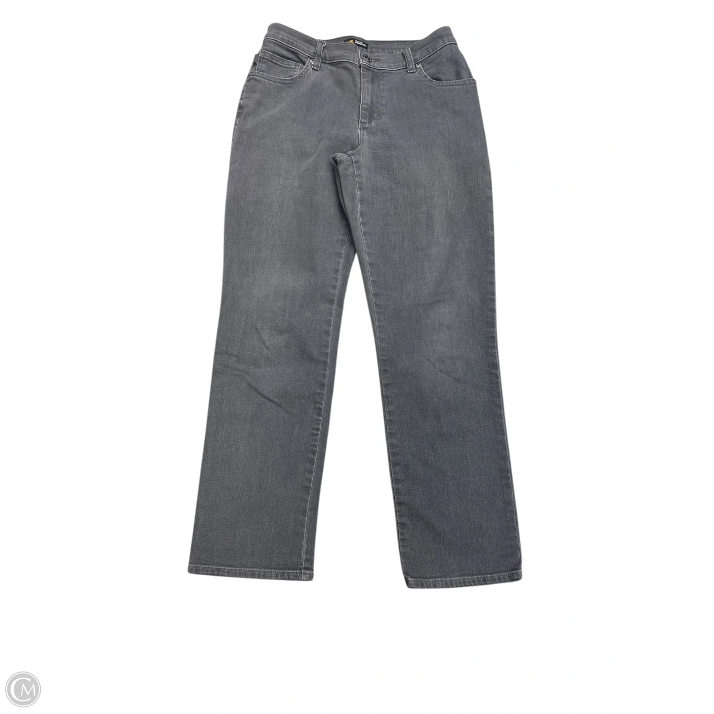 Jeans Straight By Lee In Grey Denim, Size: 8