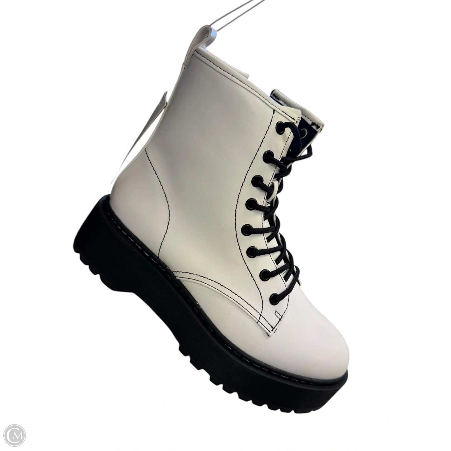 Boots Combat By A New Day In White, Size: 8.5