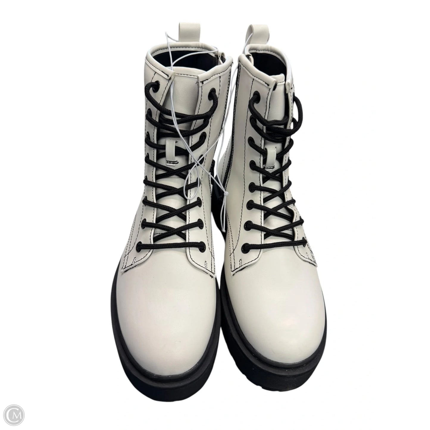 Boots Combat By A New Day In White, Size: 8.5