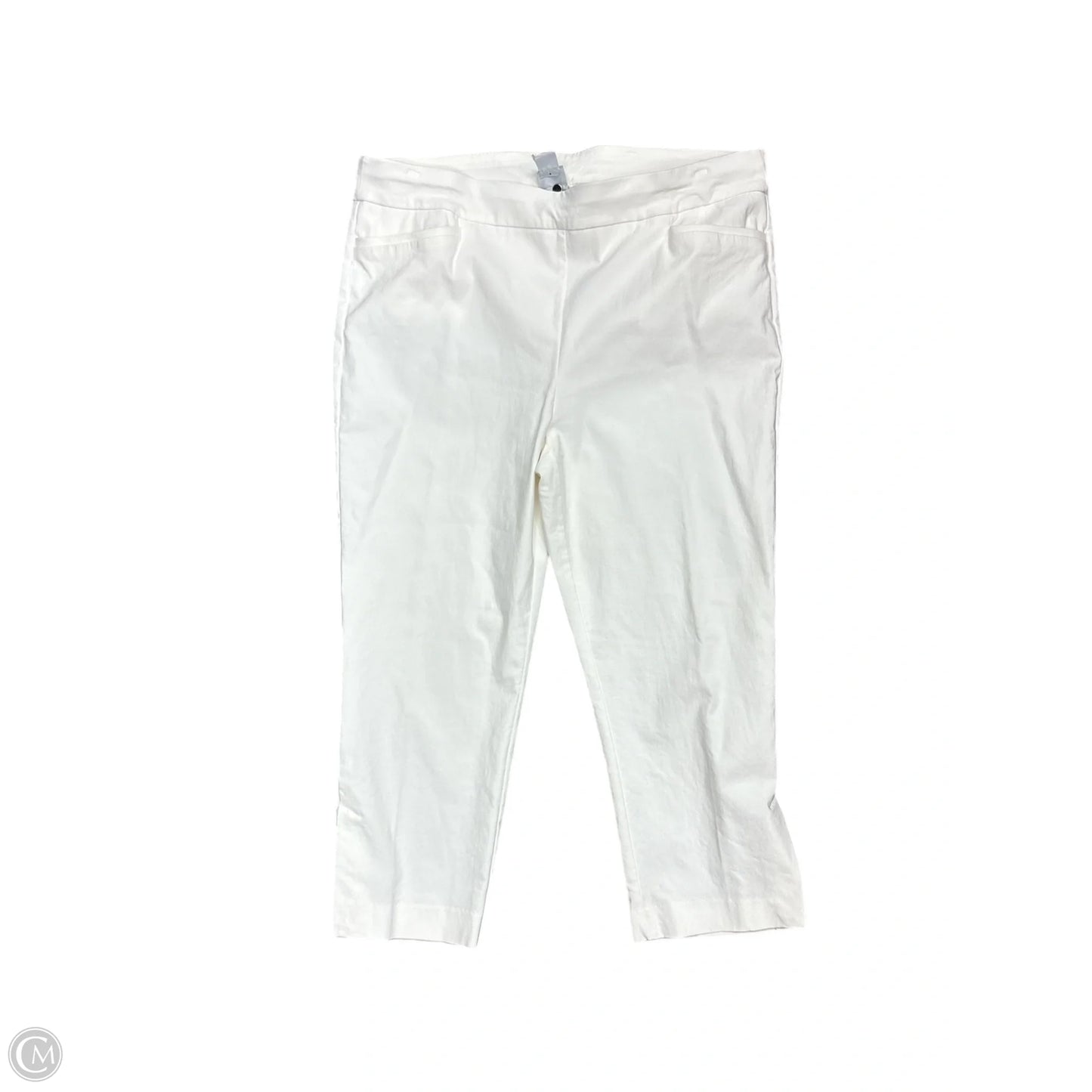 Pants Cropped By Chicos In White, Size: 18