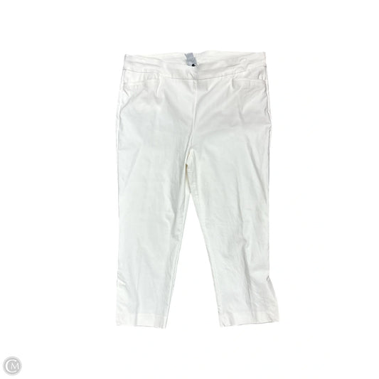Pants Cropped By Chicos In White, Size: 18
